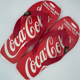 Dép nam Hùng Đào in hình Coca Cola
