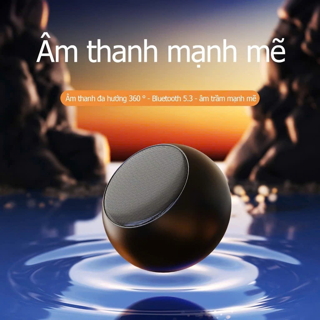 Loa Bluetooth Kim Loại M3 Mini , Vỏ Kim Loại , Bass Trầm Ấm , Nhỏ Gọn Thích Hợp Di Chuyển