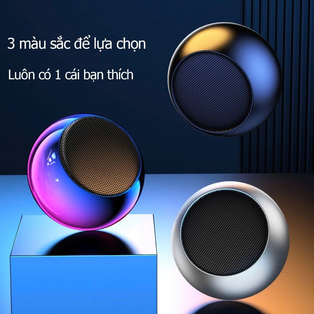Loa Bluetooth Kim Loại M3 Mini , Vỏ Kim Loại , Bass Trầm Ấm , Nhỏ Gọn Thích Hợp Di Chuyển