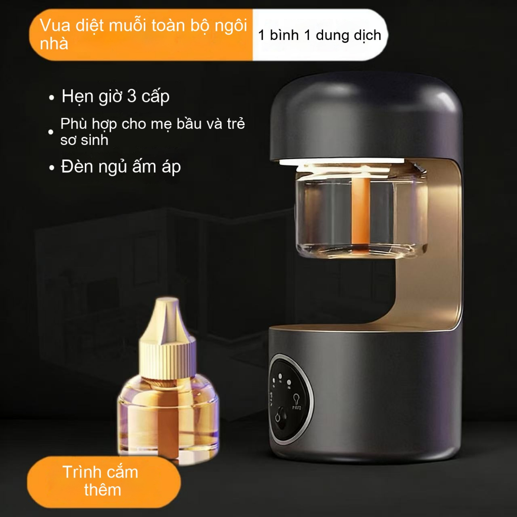 Đèn Đuổi Muỗi Cắm Điện Mini｜Đèn Ngủ Ánh Sáng Dịu｜Thiết Kế Nhỏ Gọn｜Dùng Cho Phòng Ngủ