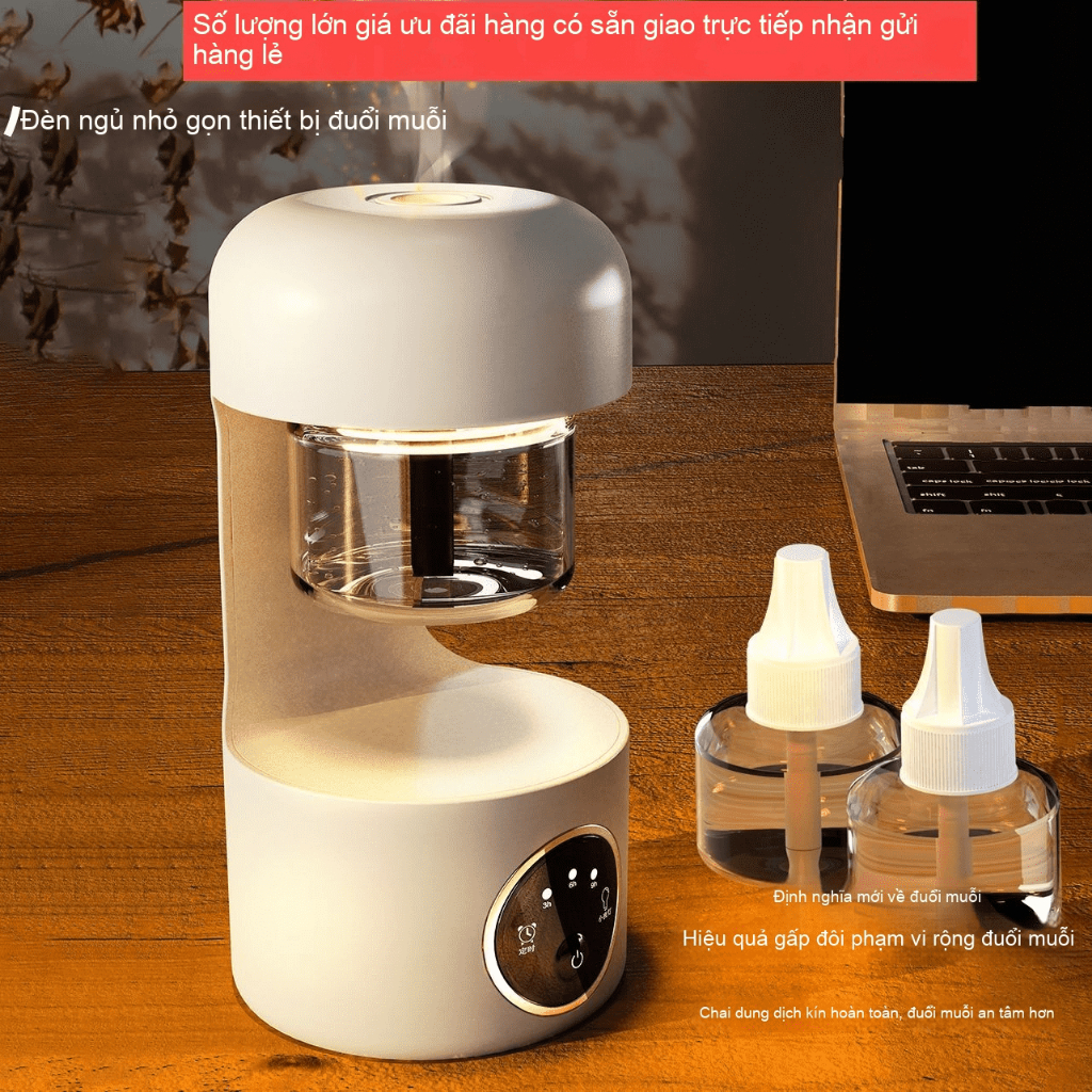 Đèn Đuổi Muỗi Cắm Điện Mini｜Đèn Ngủ Ánh Sáng Dịu｜Thiết Kế Nhỏ Gọn｜Dùng Cho Phòng Ngủ