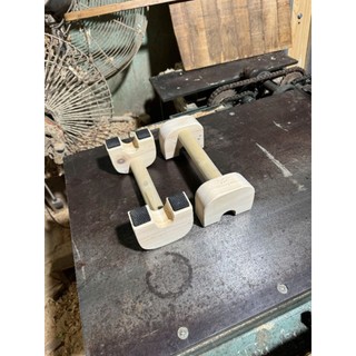 PARALLETTES GỖ MINI , GẤP GỌN - DỤNG CỤ HÍT ĐẤT, CHỐNG ĐẨY BẰNG GỖ TỰ NHIÊN CÓ ĐẾ CHỐNG TRƯỢT