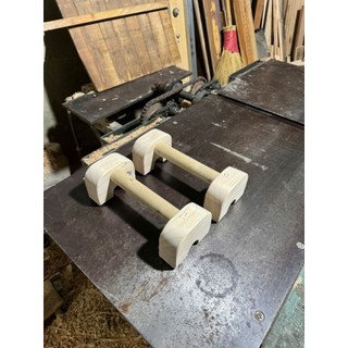 PARALLETTES GỖ MINI , GẤP GỌN - DỤNG CỤ HÍT ĐẤT, CHỐNG ĐẨY BẰNG GỖ TỰ NHIÊN CÓ ĐẾ CHỐNG TRƯỢT