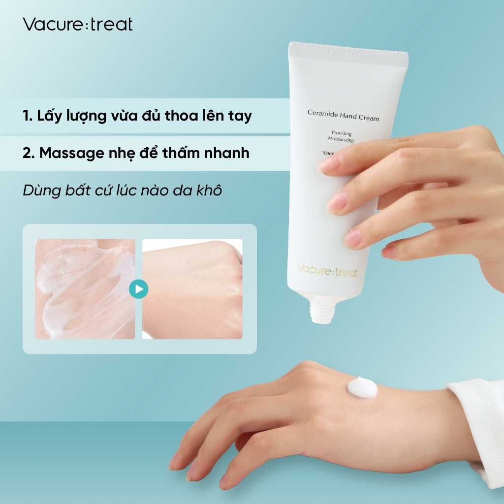 Mua 1 TẶNG 1) Kem dưỡng ẩm da tay chống lão hoá VACURE:TREAT