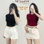 Áo Thun Babytee Trơn Nữ Tính Chất Gân Tăm Mềm Mịn Siêu Co Dãn