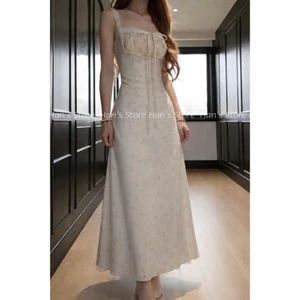 VÁY HOA NHÍ CORSET LAVENDER TIỂU THƯ 2 DÂY FORM A VINTAGE DÁNG DÀI / DÁNG NGẮN (ẢNH THẬT)