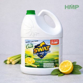 NƯỚC LAU SÀN SWAT CAN 3,6KG ĐA DẠNG HƯƠNG LÀNH TÍNH