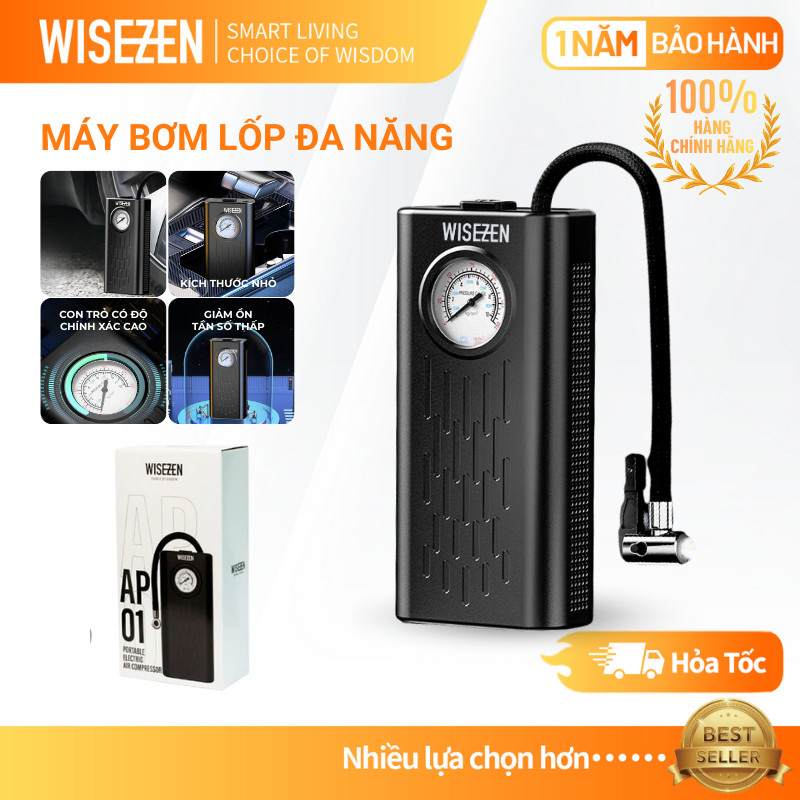 Máy Bơm Lốp ô Tô Wisezen Review Chi Tiết: Giá 399K, Có Đáng Mua?