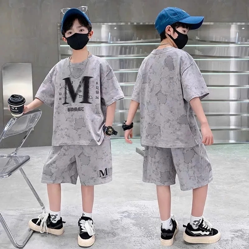 [Peinn] Bộ quần áo bé trai 18-52kg mẫu M CỘC TAY chất liệu co dãn thoáng mát, thiết kế đẹp. NL8