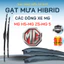 Gạt Mưa Ô Tô Các Dòng Xe MG : MG5, MG HS, MG ZS ... Lưỡi Gạt Silicon Nano Gạt Sạch Êm. 3K+4L