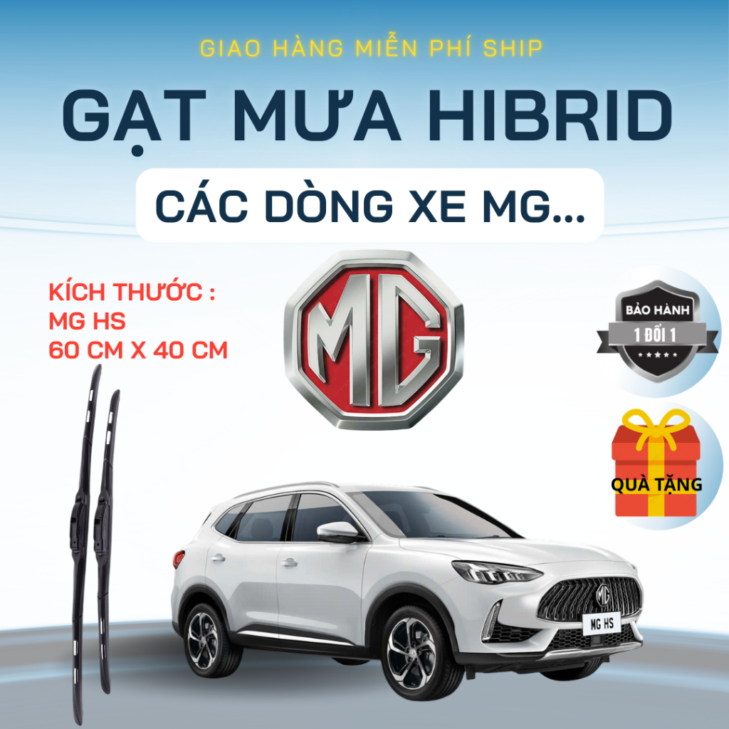 Gạt Mưa Ô Tô Các Dòng Xe MG HS, MG5, MG ZS ... Lưỡi Gạt Silicon Nano Gạt Sạch Êm. MG3K