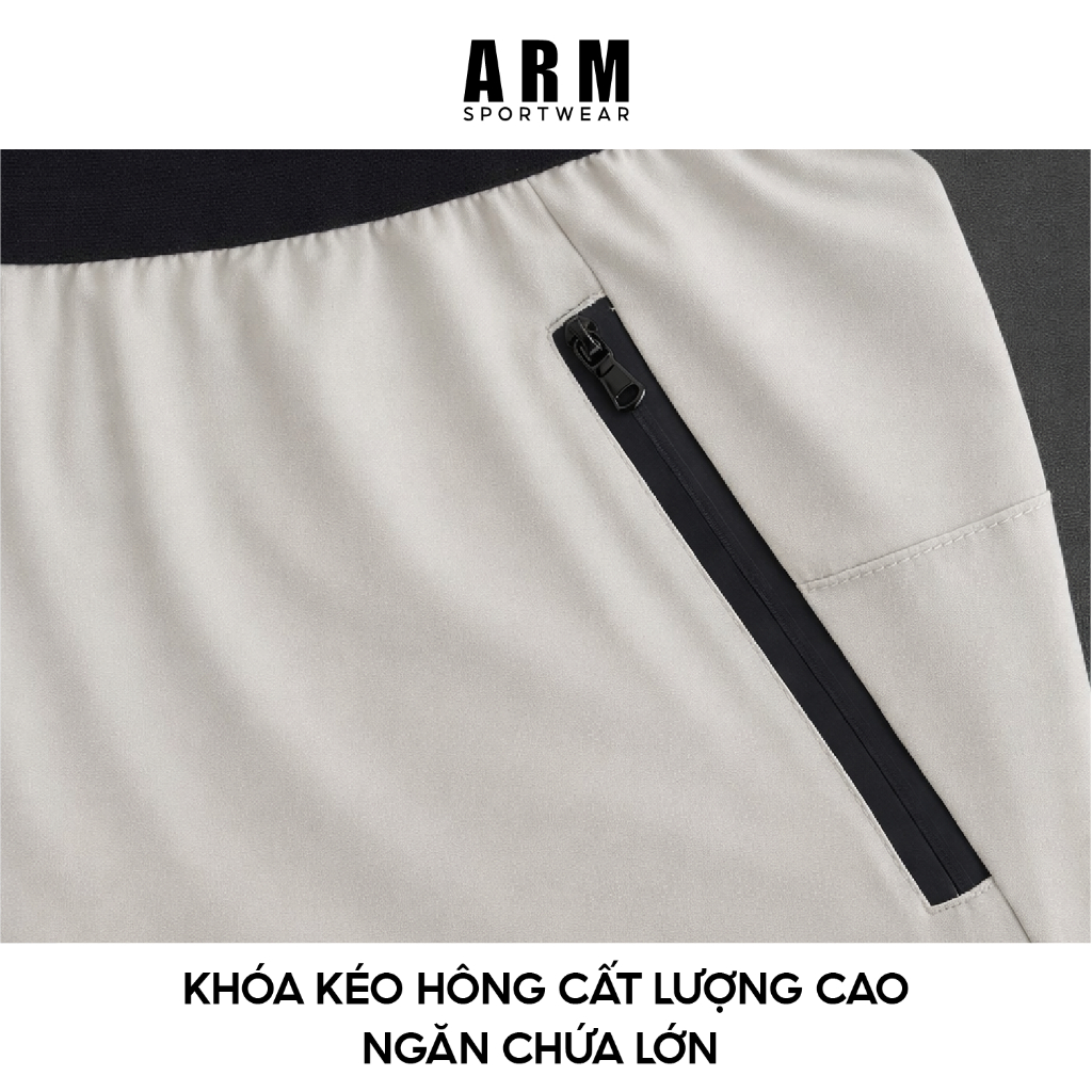 Quần Đùi Thể Thao Nam ARM PEAK MOVE 6 Inch Siêu Nhẹ, Co Giãn Tập Gym, Chạy Bộ Thoải Mái