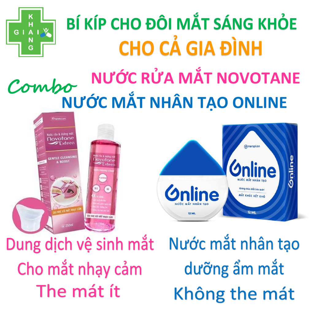 Dung dịch nhỏ mắt Online giúp giảm khô mắt, mờ mắt, chảy nước mắt. Người bạn đồng hành của dân văn phòng (Chai 12ml)
