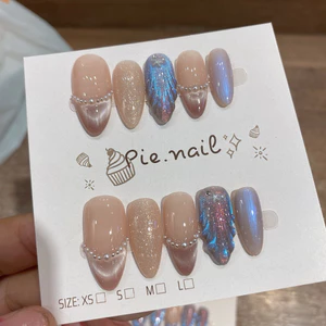 487. nailbox mắt mèo ánh sao tím mix mắt mèo hồng