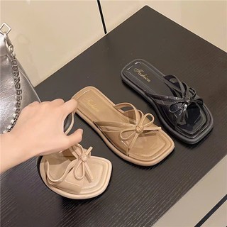 Dép lê thiết kế nơ, chất liệu nhựa PVC xinh xắn, size từ 36-41 Mã T173