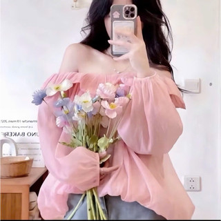 ÁO TRỄ  VAI  BÍ NHÚN BÈO TAY  BỒNG DÀI TAY CHẤT VOAN TƠ 2 LỚP