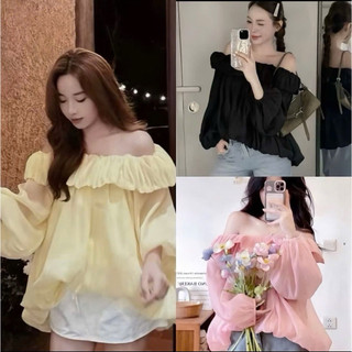 ÁO TRỄ  VAI  BÍ NHÚN BÈO TAY  BỒNG DÀI TAY CHẤT VOAN TƠ 2 LỚP