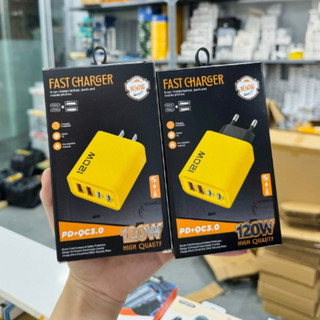Củ sạc nhanh PD 120W USB Type C,Củ sạc nhanh 3.1A 4 cổng,Bộ chuyển đổi 3.0 cho điện thoại phukienmk10