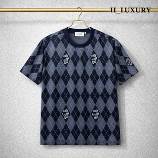 Áo Thun Nam Cổ Tròn Caro Xanh Đen Chất Vải Mềm Mát Mặc Cực Ngầu Dễ Phối  Đồ Chuẩn Boy Phố| H_LUXURY