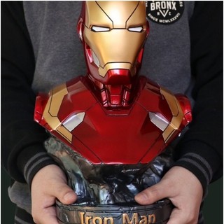 Tượng Mô hình Bán thân Iron Man kích thước 35cm, nặng 2kg, màu sơn siêu sắc nét ( hàng có sẵn )