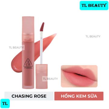 Son kem lì màu Hồng kem sữa Hàn Quốc 3CE Blur Water Tint #Chasing Rose – 4.6g