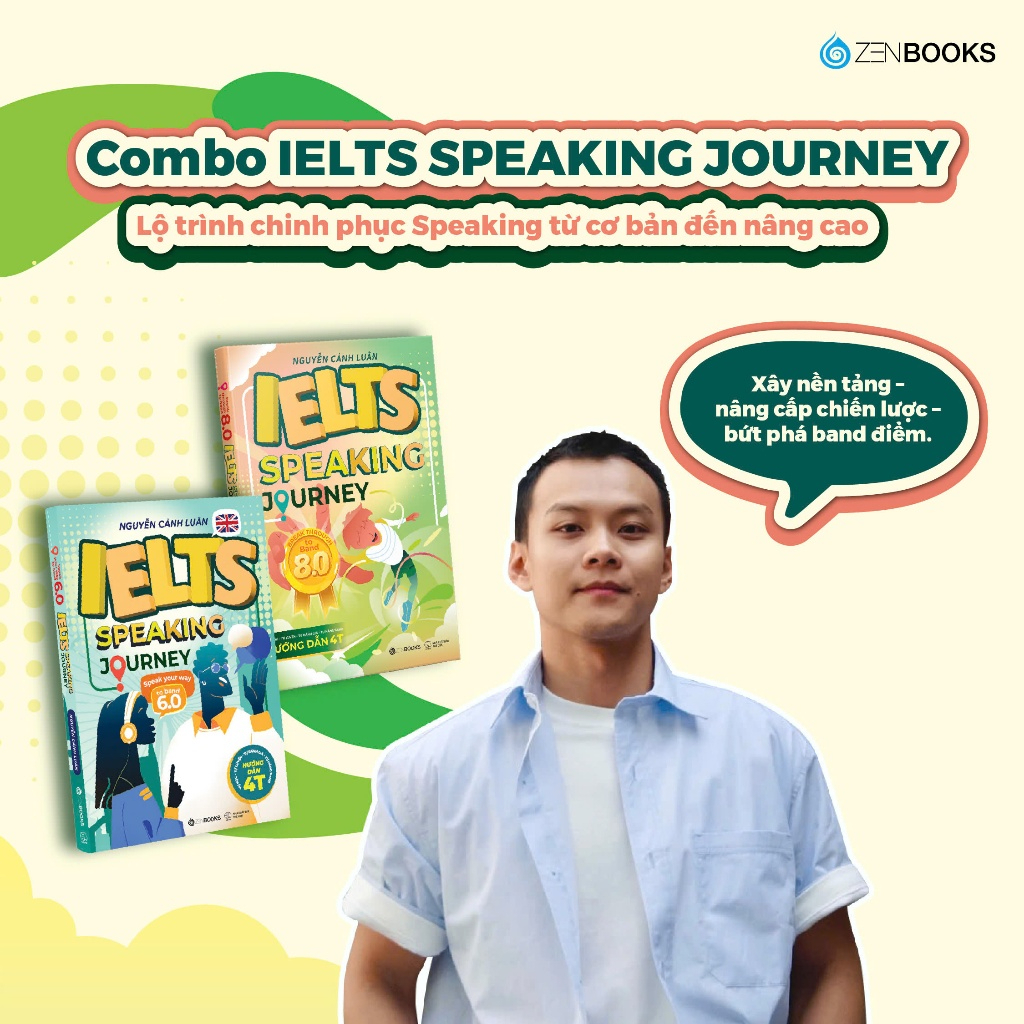 Sách - IELTS SPEAKING JOURNEY - Break Through to Band 8.0 - Lộ trình nâng cấp từ nền tảng đến 8.0