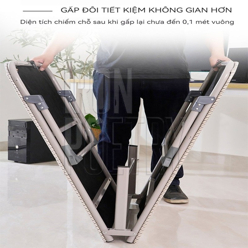 Tổng Kho - Giường Gấp Văn Phòng Cao Cấp Có Bánh Xe Khung Thép Chắc Chắn Gấp Gọn Siêu Tiện Lợi