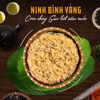 Cơm cháy gạo lứt siêu ruốc 200g túi zip một đặc sản nổi tiếng của Đại Long