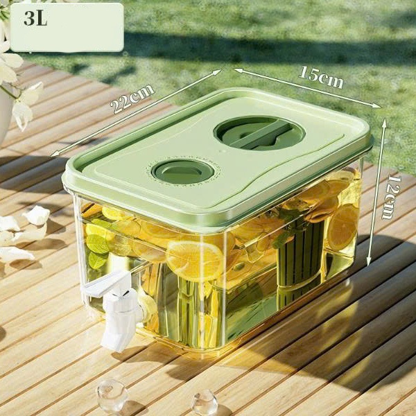 Bình đựng nước tủ lạnh Sunhome Sh0070, hộp đựng nước tủ lạnh có vòi nắp đậy kín dung tích 3L 5L 8L