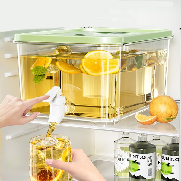 Bình đựng nước tủ lạnh Sunhome Sh0070, hộp đựng nước tủ lạnh có vòi nắp đậy kín dung tích 3L 5L 8L