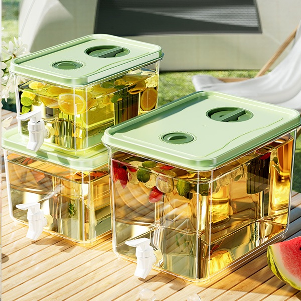 Bình đựng nước tủ lạnh Sunhome Sh0070, hộp đựng nước tủ lạnh có vòi nắp đậy kín dung tích 3L 5L 8L