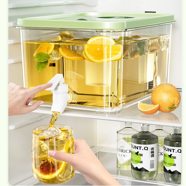 Bình đựng nước tủ lạnh Sunhome Sh0070, hộp đựng nước tủ lạnh có vòi nắp đậy kín dung tích 3L 5L 8L