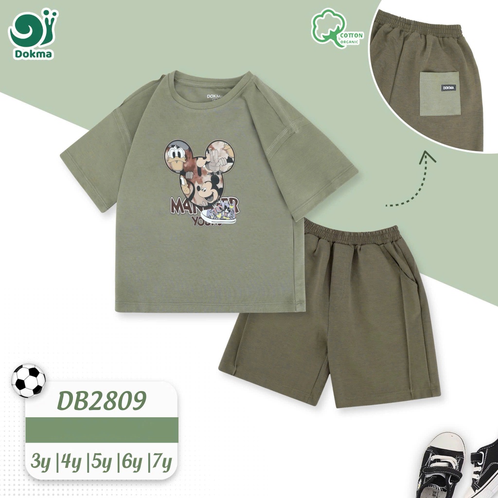 (13-25kg, 3-7Y) Bộ Cộc Tay Dokma Thể Thao Bé Trai DB2790 DB2078 DB2809 DB2830