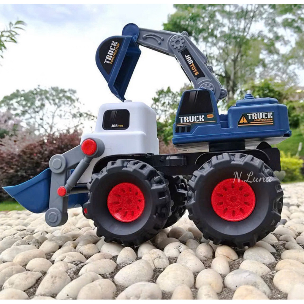 Đồ chơi xe ô tô các loại xe xúc xe cảnh sát mô hình cho bé