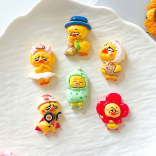 Set Charm Gà Con Khóc Nhè- 6 Charm Gà Cosplay Cute- Charm Gà Kawaii Trang Trí Dép Hot Trend