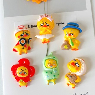 Set Charm Gà Con Khóc Nhè- 6 Charm Gà Cosplay Cute- Charm Gà Kawaii Trang Trí Dép Hot Trend