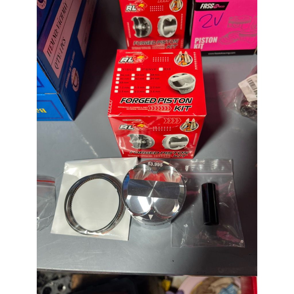 Bộ Piston 54 redleo 4val Móc xẳng Xupap 19-21 lớn