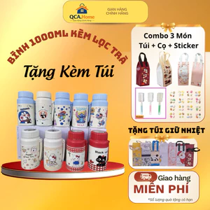 Bình Nước Lucky 1000ML Kèm Lọc Trà - Bình Nước 1L