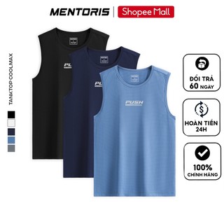 COMBO 3 Áo Tanktop Nam MENTORIS Vải Thun Lạnh, Form Thể Thao, Co Giãn Thoáng Khí CB3MTT02