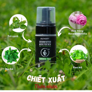 Bọt Vệ Sinh Nam ALFASEPT Cool Intimate Mát Lạnh Giúp Làm Sạch Nhẹ Nhàng, Khử Mùi 100ml chính hãng