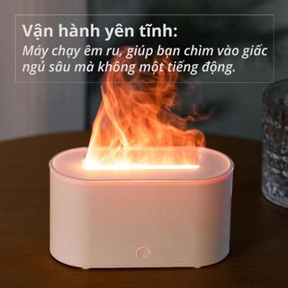 Trải Nghiệm Thư Giãn Với Máy Xông Tinh Dầu Ngọn Lửa Mini 3D - Phun Sương, Tạo Độ Ẩm, Đèn Ngủ, Decor