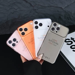 Ốp silicon nhám lưng cho iPhone 15 Promax 16/15/14/13/12/11 Probảo vệ camera Ốp màu hồn, cam,Titan
