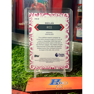 Thẻ bóng đá Declan Rice Heartbreak Topps Chrome EPL 2025/26