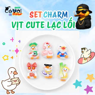 Set Charm Vịt Cute Lạc Lối – 6 Charm Vịt Siêu Cưng Trang Trí Dép Hot Trend