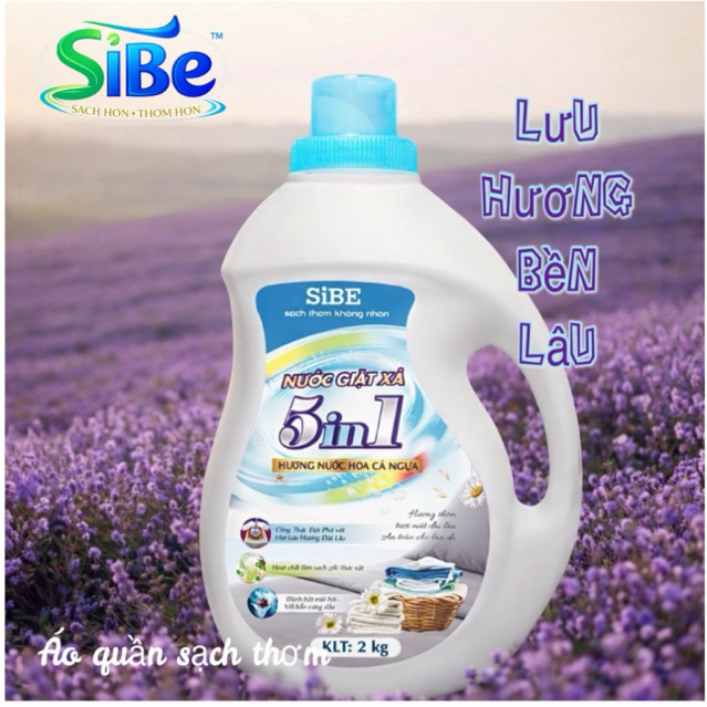 SiBE 5in1 – combo nước giặt sạch thơm bất ngờ, thơm lâu, dùng là ghiền