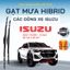 Gạt Mưa Ô Tô ISUZU DMAX, MUX, HILANDER, D-MAX TypeZ, TROOPER ... Lưỡi Silicon NANO Gạt Sạch Êm. 3K