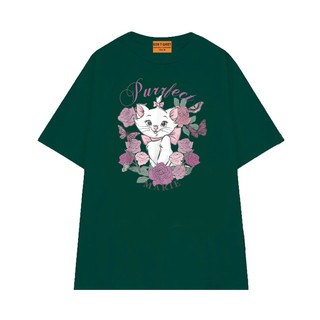 Áo Thun NGỐ TEE The Aristocats Mèo Marie Giữa Rừng Hoa Vải Cotton Thoáng Mát Form Unisex Rộng Rãi