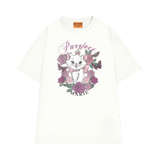Áo Thun NGỐ TEE The Aristocats Mèo Marie Giữa Rừng Hoa Vải Cotton Thoáng Mát Form Unisex Rộng Rãi