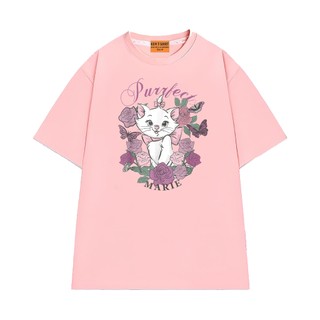 Áo Thun NGỐ TEE The Aristocats Mèo Marie Giữa Rừng Hoa Vải Cotton Thoáng Mát Form Unisex Rộng Rãi