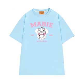 Áo Thun NGỐ TEE Hoạt Hình Aristocats Mèo Marie EST 1970 Vải Cotton Thoáng Mát Form Rộng